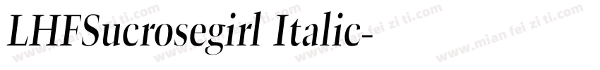 LHFSucrosegirl Italic字体转换